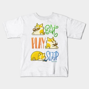 A Corgi's Day Kids T-Shirt